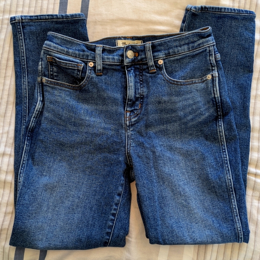 Madewell stovepipe mid rise jeans 27p